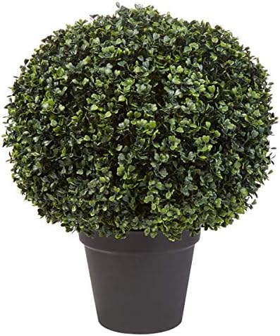 Pure Garden Artificial Topiary Ball - 21 Inch Faux Plant Decor