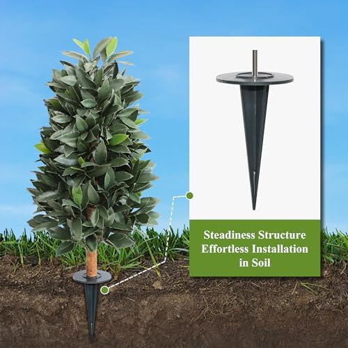 Momoplant Artificial Topiary Trees Set of 2 35Inch