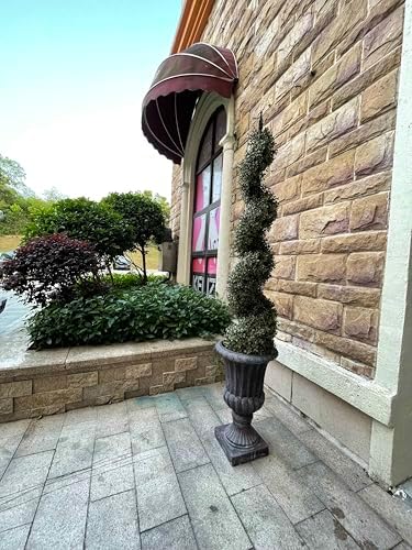 48 Inch Spiral Artificial Topiary Tree Set of 2