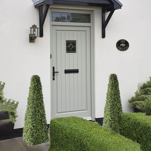31 Inch Artificial Boxwood Triangular Topiary Set of 2