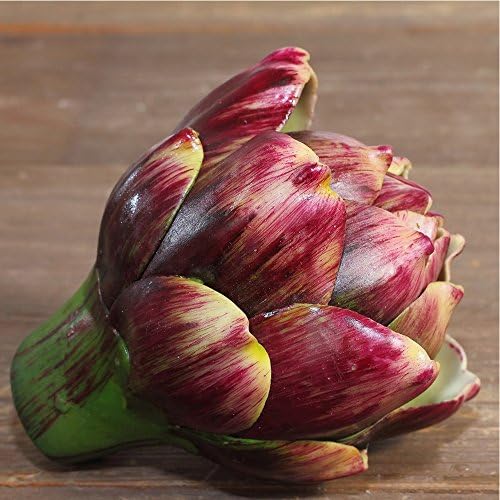 Artificial Artichoke Vegetables Wedding Decor Set of 6 Large Red
