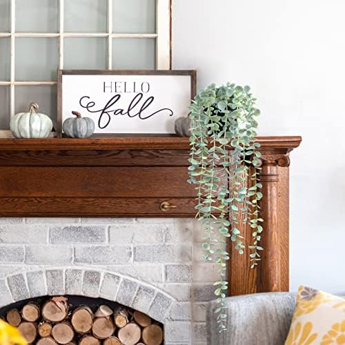 HOFMEFY Artificial Hanging Eucalyptus Plant 23 Inch