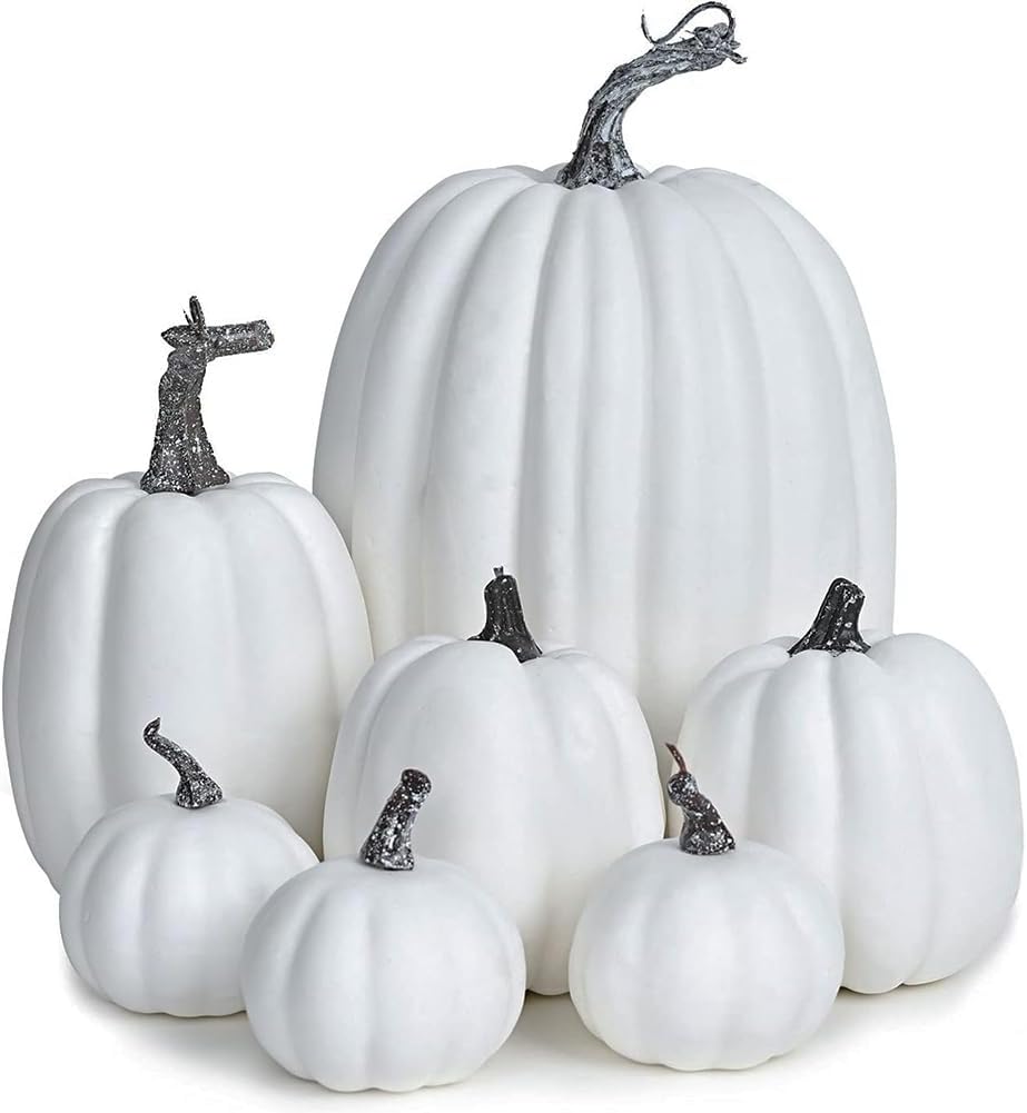 WESAPPINC Artificial Pumpkins 14PCS for Fall Decor