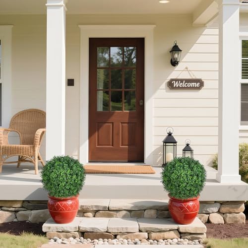 26 Inch Artificial Topiary Trees Set of 2