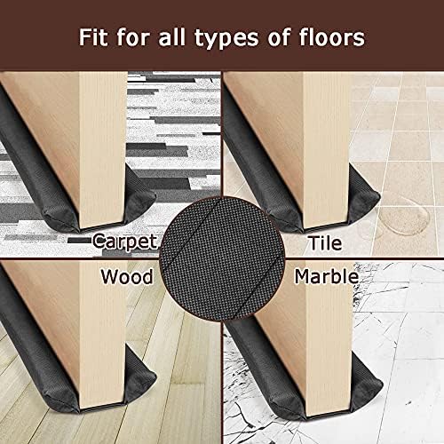 Waterproof Twin Door Draft Stopper Adjustable 30 to 36