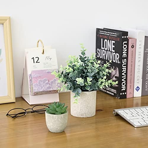 CEWOR 4 Pack Artificial Hanging Plants for Home Decor