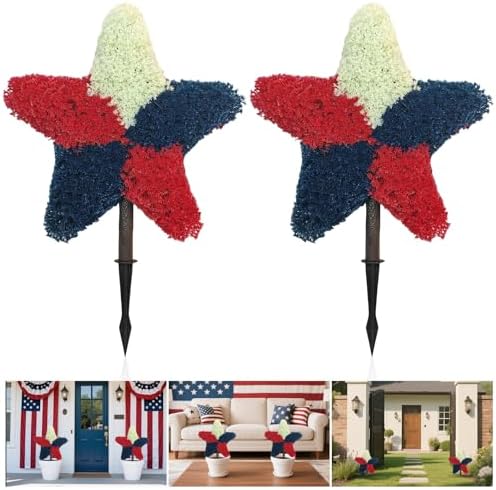 PakaLife 39 Inch Artificial Lavender Topiary Trees 2-Set