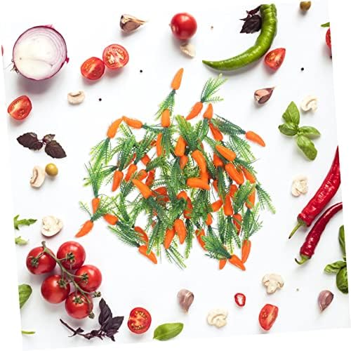 Garneck 180pcs Realistic Carrots Kitchen Decorations