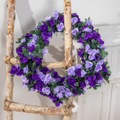 5Pcs 41FT Artificial Purple Rose Garland for Decor