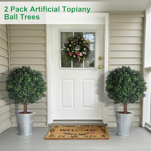 Shinoske 23 Inch Artificial Boxwood Topiary Balls Set of 2