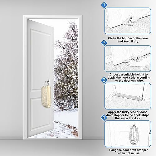 NABOWAN 30 Inch Weighted Under Door Draft Stopper