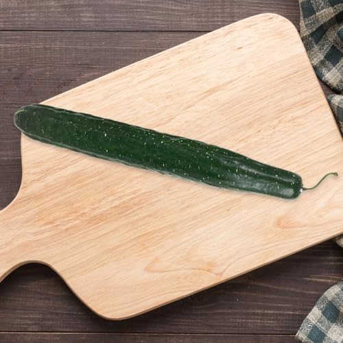 HOMSFOU 3Pcs Lifelike Green Cucumber Decor