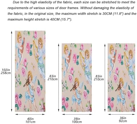 Susiyo Angels and Flowers Door Cover 35x79 Inch