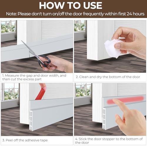 Ohuhu Door Draft Stopper 39 L x 2 W Weather Stripping Seal