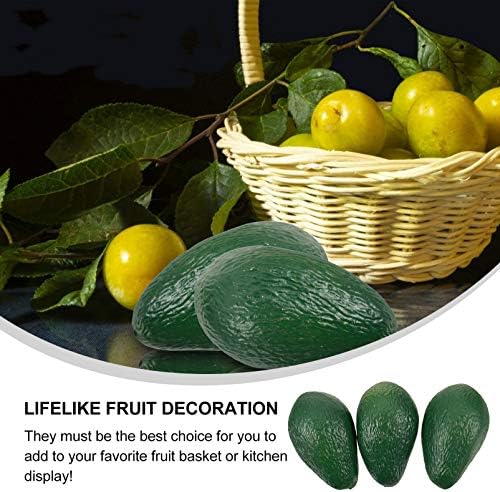 FOMIYES Plastic Artificial Avocado Set of 6