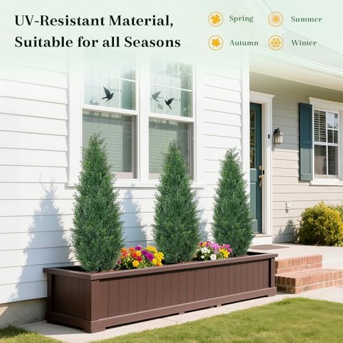 3FT Artificial Cedar Topiary Trees Set of 2
