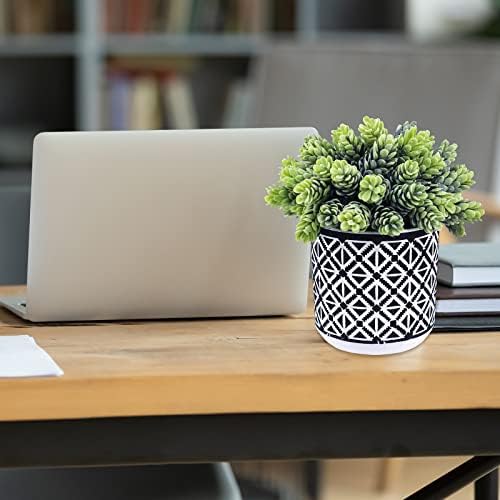 Winlyn 3 Pcs Artificial Succulent Plants Set