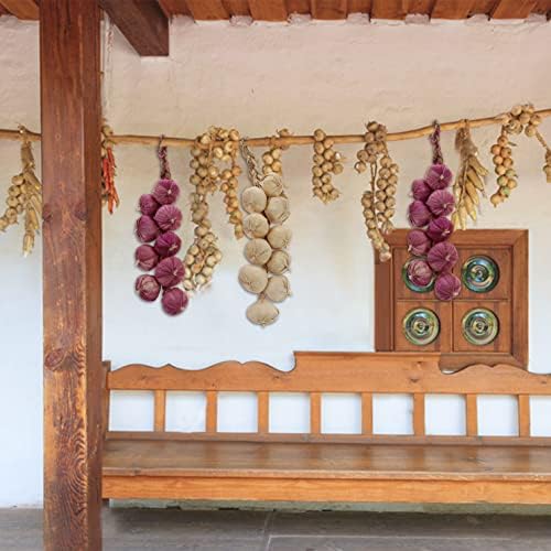 Woration Artificial Garlic and Onion Decor Set