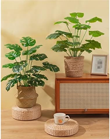 Artificial Monstera Plant with Flower Basket - 70CM