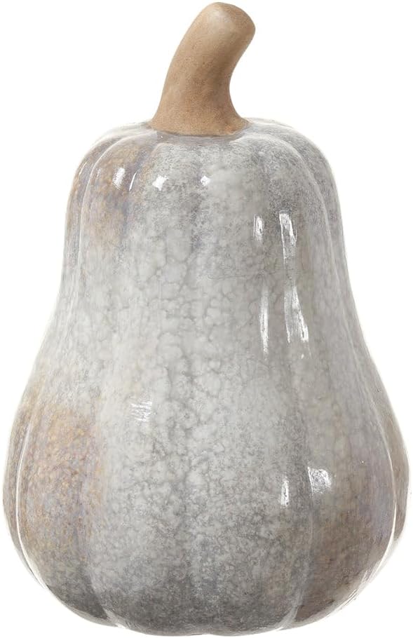85 Inch High Artificial Gourd Set - White Gray