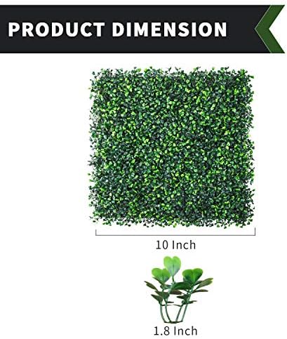 Panda House Boxwood Hedge 24 Pcs Artificial Topiary Set