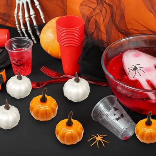 Zcargel Foam Pumpkin Props 12PCS Halloween Thanksgiving Decorations