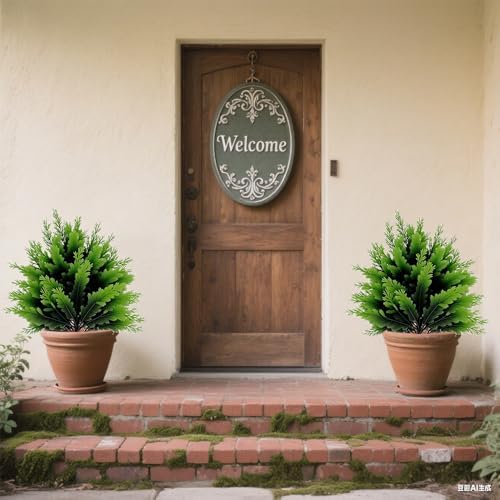 UV Resistant Artificial Cedar Topiary Ball Tree 1 PCS