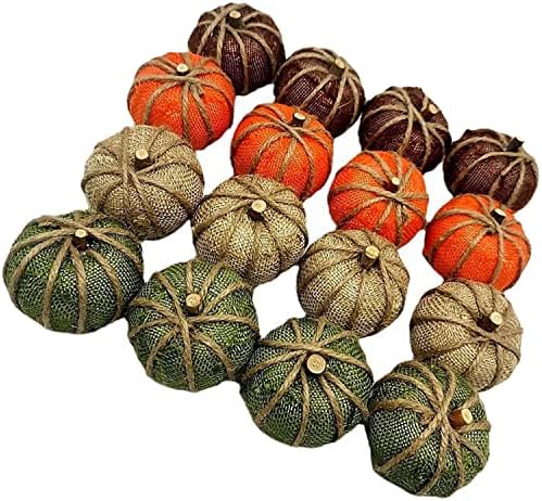 Halloween Artificial Pumpkin Decorations DIY Craft 16 Pieces without Plaid