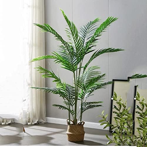Fake Plants Artificial Tree Large Palm with Grass Basket Base 160cm