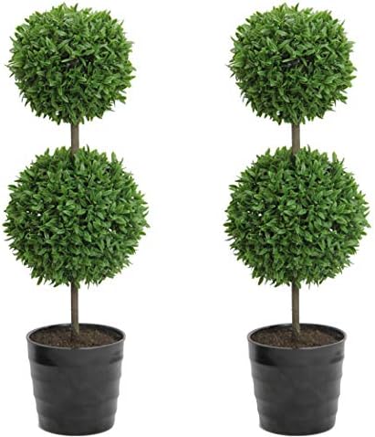 Admired By Nature Artificial Topiary Plants 2 Pack