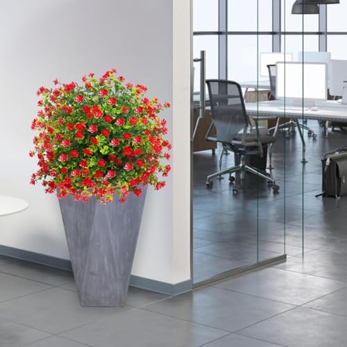 YUGYUM Artificial Topiary Boxwood Rose Balls 23 Set of 2