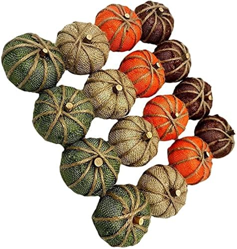 Halloween Artificial Pumpkin Decorations DIY Craft 16 Pieces without Plaid