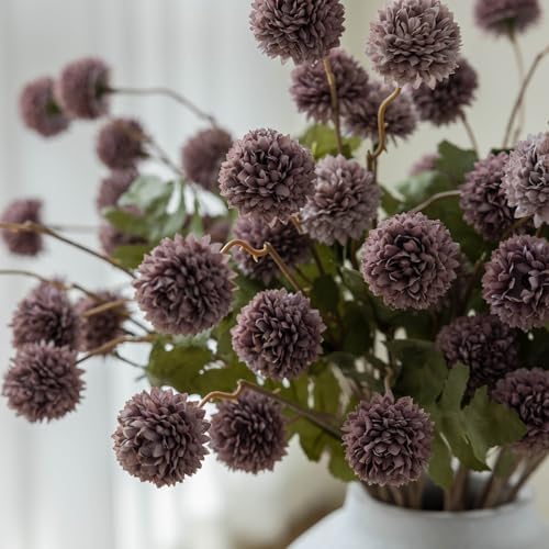 Mizii 6Pcs Artificial Chrysanthemums with Stems