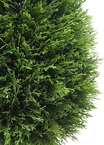 Vickerman 24 Inch Artificial Cedar Topiary Potted Bush