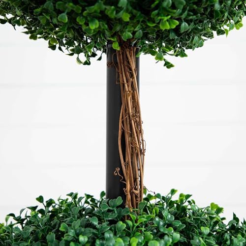 Nearly Natural 6ft Artificial Triple Ball Boxwood Topiary Tree