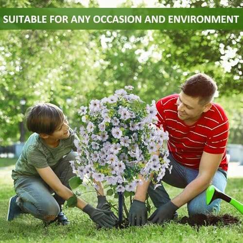 236 Inch White Artificial Violet Topiary Trees 2pc