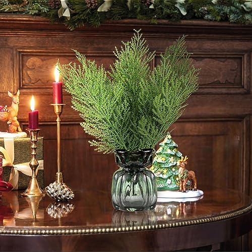 Hananona 40 Pcs Artificial Pine Sprigs Faux Greenery Decor