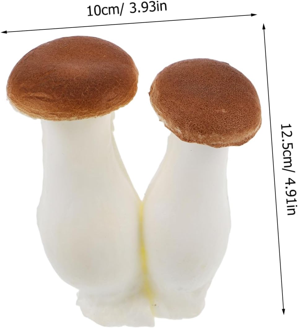 Realistic Fake Mushroom Model for Kitchen Decor