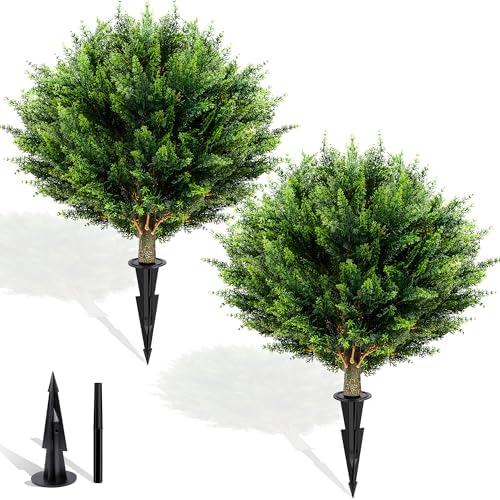 Bietrun Artificial Cypress Topiary 2 Pack