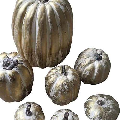 7pcs Fall Decor Pumpkins Artificial Autumn Decorations