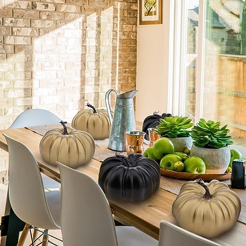 77 Inch Artificial Black Halloween Pumpkin Decoration