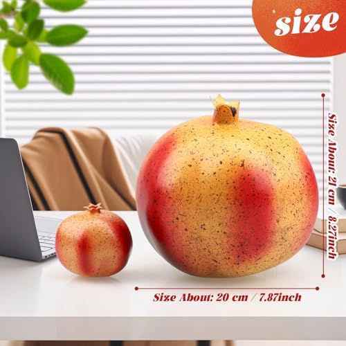 Woration Artificial Oversize Pomegranate Decor Prop