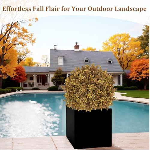 24 Artificial Boxwood Topiary Set of 2 with Stake