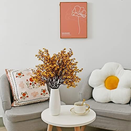 Mandys Gold Artificial Babys Breath Flowers 6 Bundles