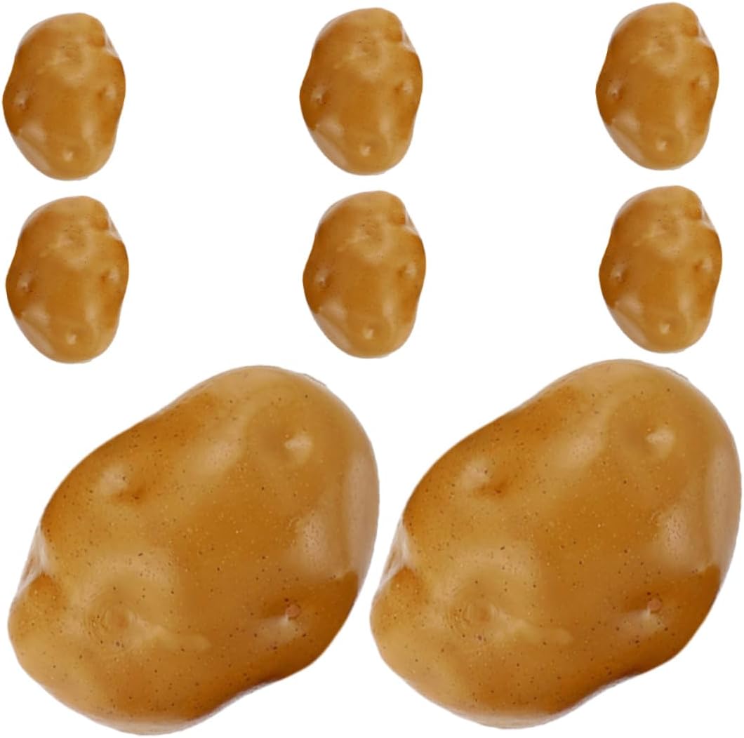 16pcs Realistic Foam Potato Models for Home Kitchen and Photography