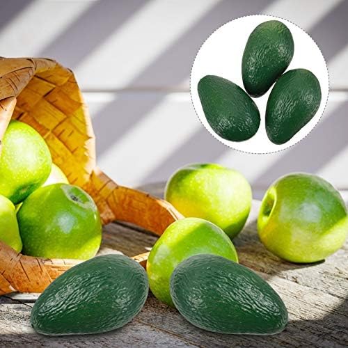 FOMIYES Plastic Artificial Avocado Set of 6