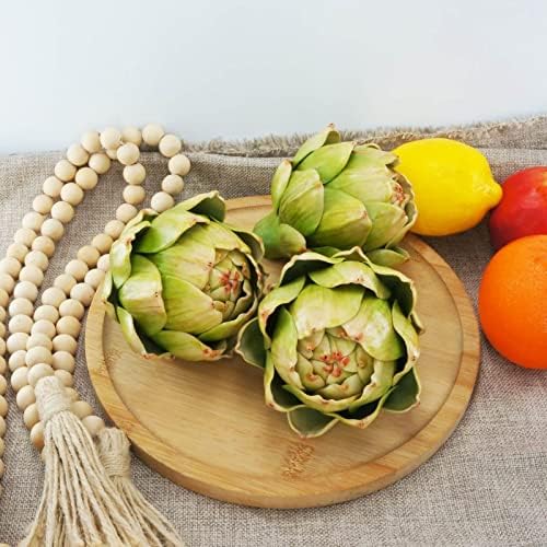 Large Green Artificial Artichokes for Decorations