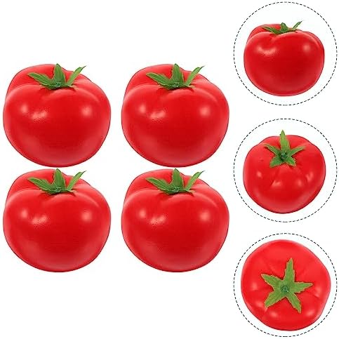 Zerodeko Artificial Tomatoes 4Pcs Realistic Decor