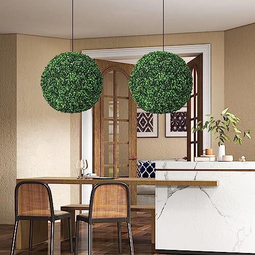 Goplus 2PCS 19 Inch Artificial Topiary Ball Set