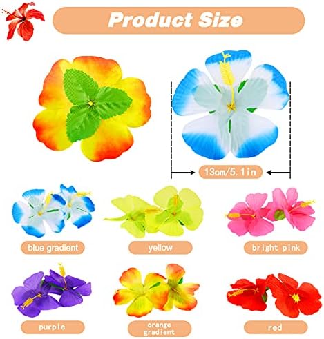 WILLBOND 120 Piece Hibiscus Flowers Decor Set